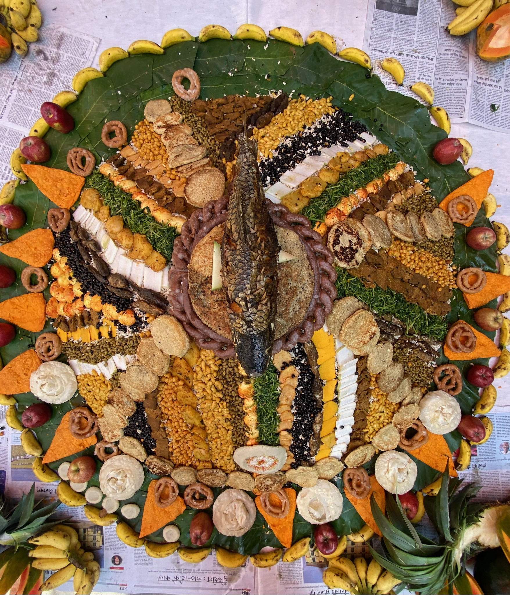Samay baji, the Newari plate served during Indra Jatra